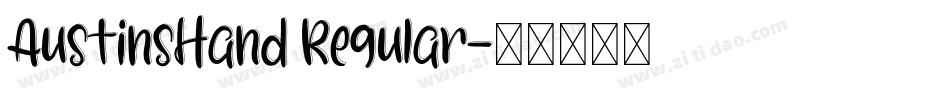 AustinsHand Regular字体转换
